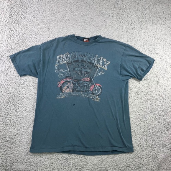 Harley Davidson Other - Vtg Harley Davidson Rock Rally T Shirt Men XL Double Sided Conneaut Lake PA